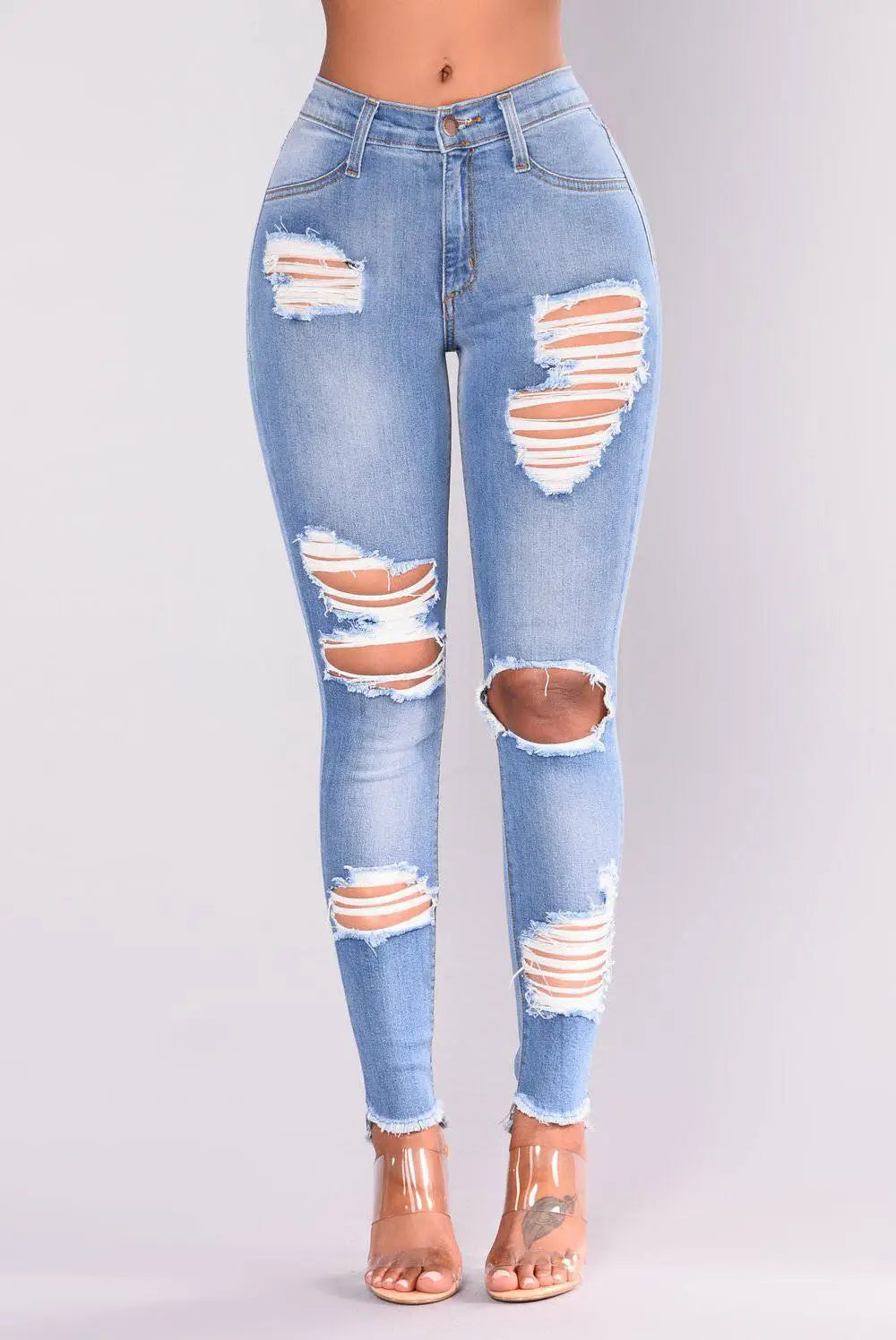 Women's Slim-Fit Ripped Denim Jeans | Perfect for Casual days