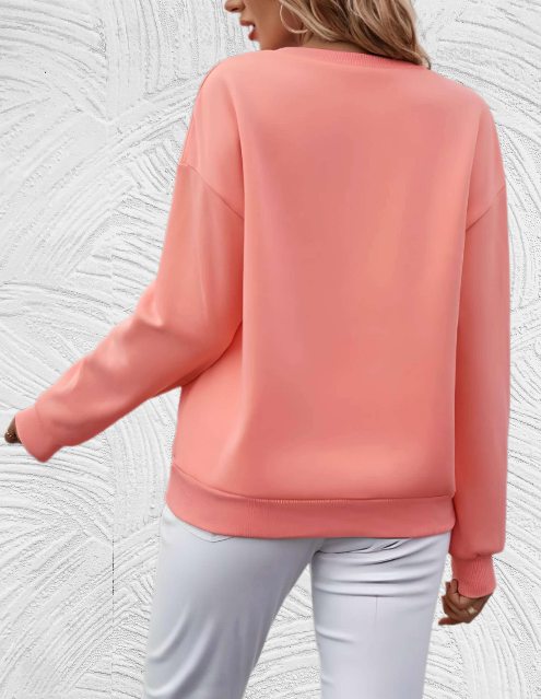 Women's Casual Sweater with "Shine Your Light" Print | Perfect for Autumn/Winter