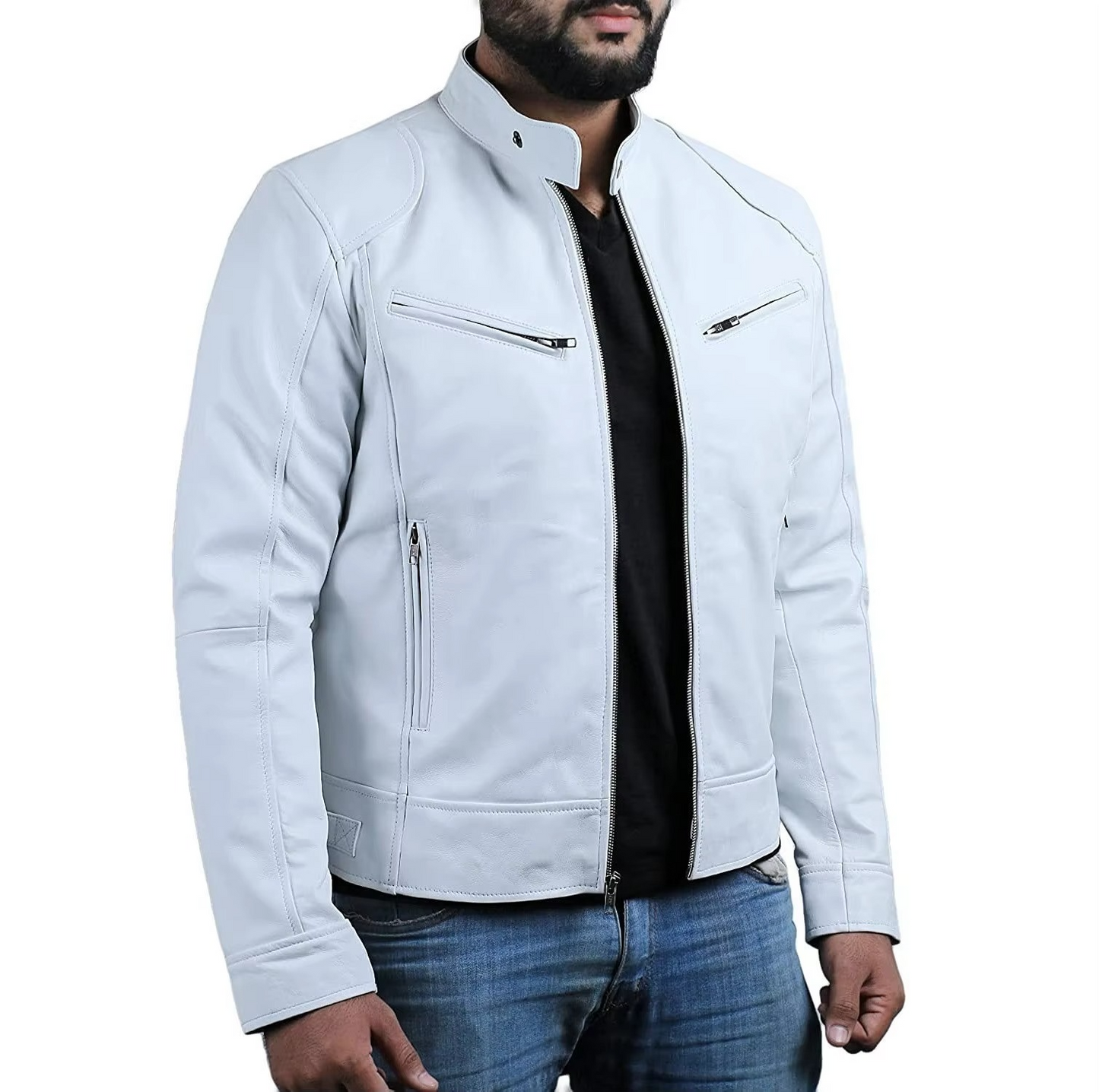 Casual Jacket With Buttoned Collar For Men