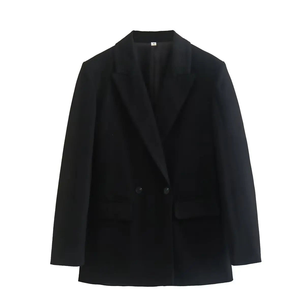Women's Stylish Casual Long Solid Colour Blazer with Buttons and Pockets | Perfect for Casual Days