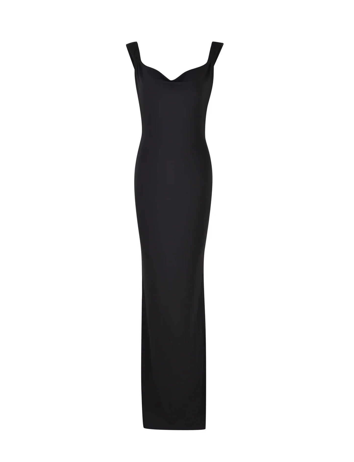 Women's Elegant Satin Maxi Dress with Flowing Silhouette