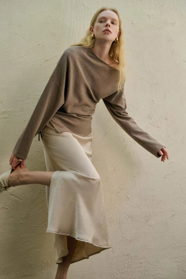 Women's Bold Asymmetrical Top with One-Shoulder Design