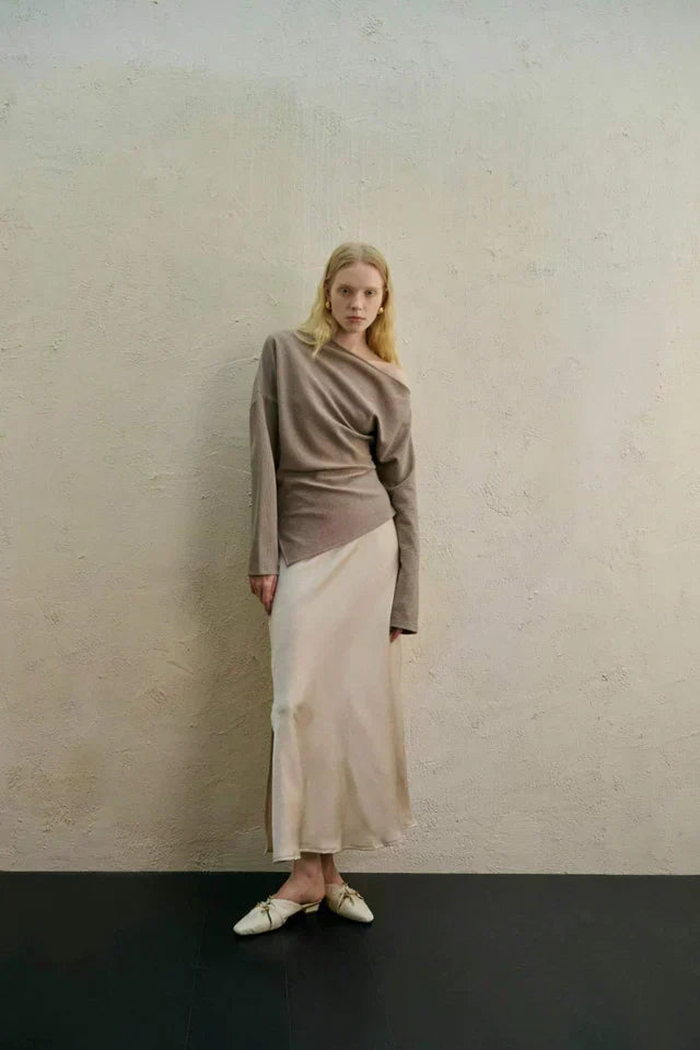 Women's Bold Asymmetrical Top with One-Shoulder Design
