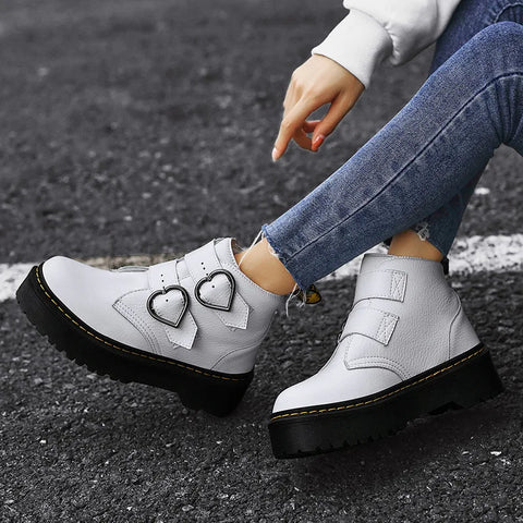 Women's Ankle Boots with Adjustable Strap