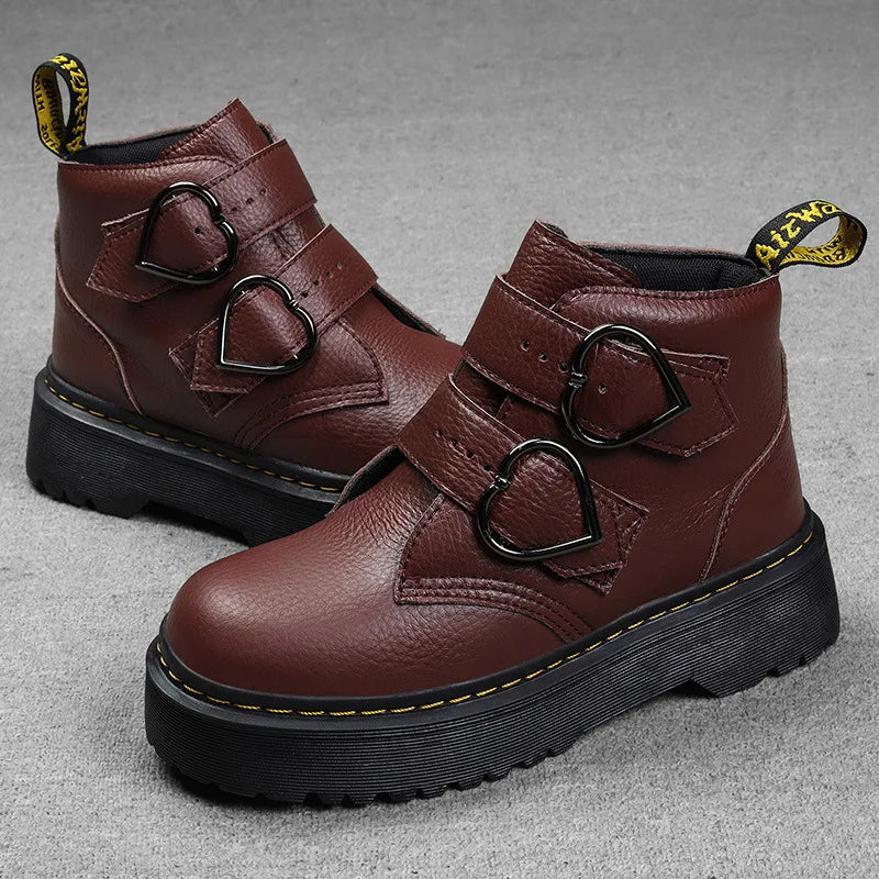 Women's Ankle Boots with Adjustable Strap