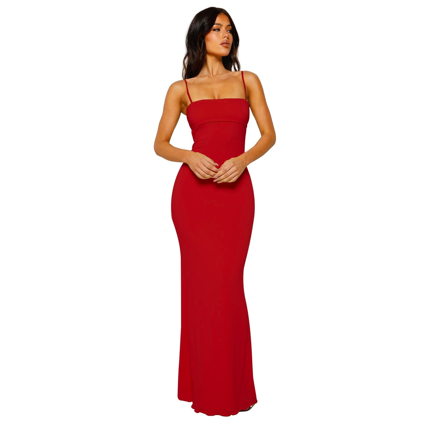 Women's Maxi Dress with Spaghetti Straps