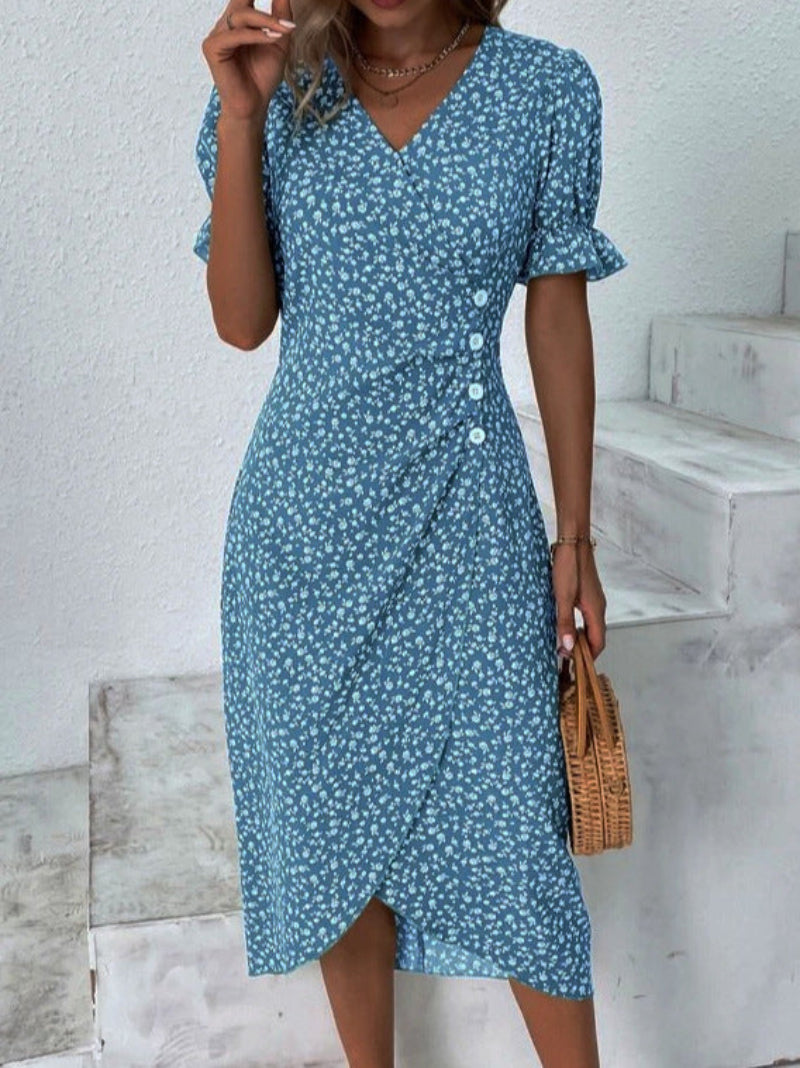 Women's Midi Dress with Buttons