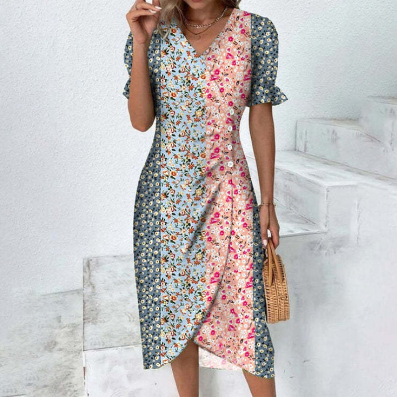 Women's Midi Dress with Buttons