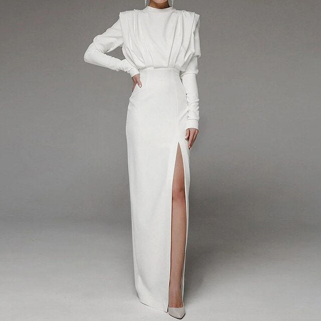 Women's Long Sleeve Long Dress