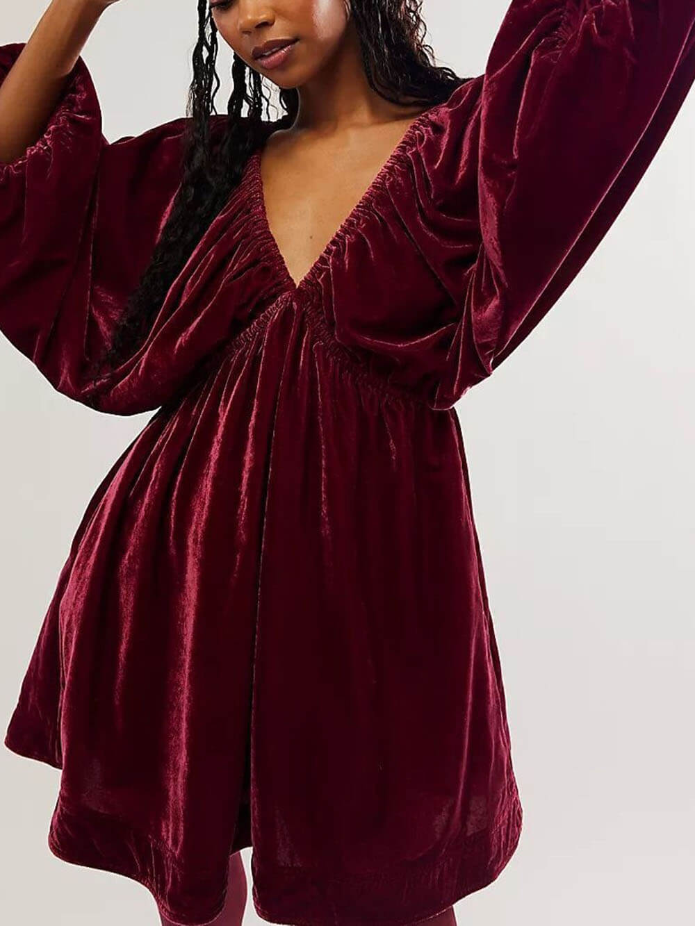 Women's V-Neck Mini Dress