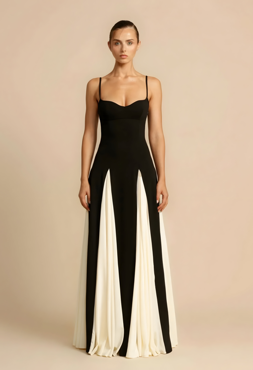 Women's Maxi Dress with Thin Straps