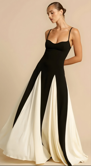 Women's Maxi Dress with Thin Straps
