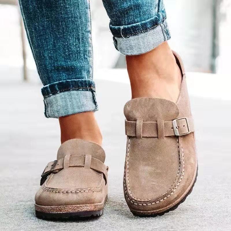 Women's Loafers with Buckle Detail