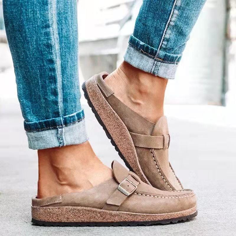 Women's Loafers with Buckle Detail