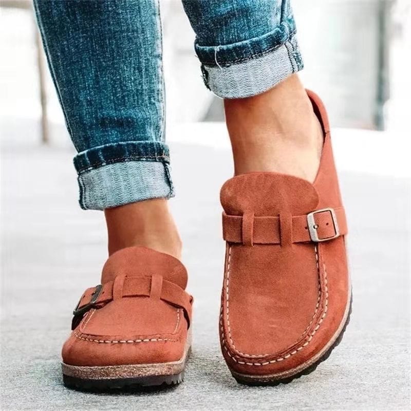 Women's Loafers with Buckle Detail