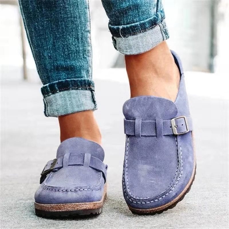 Women's Loafers with Buckle Detail