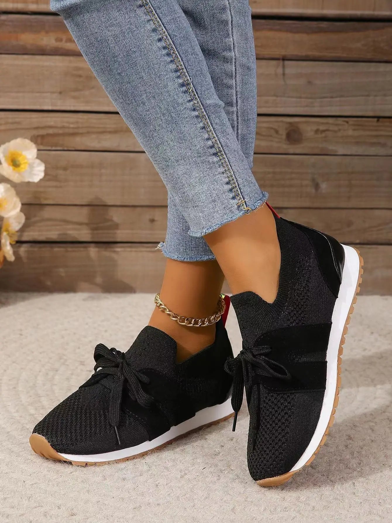 Women's Lace-Up Flat Shoes