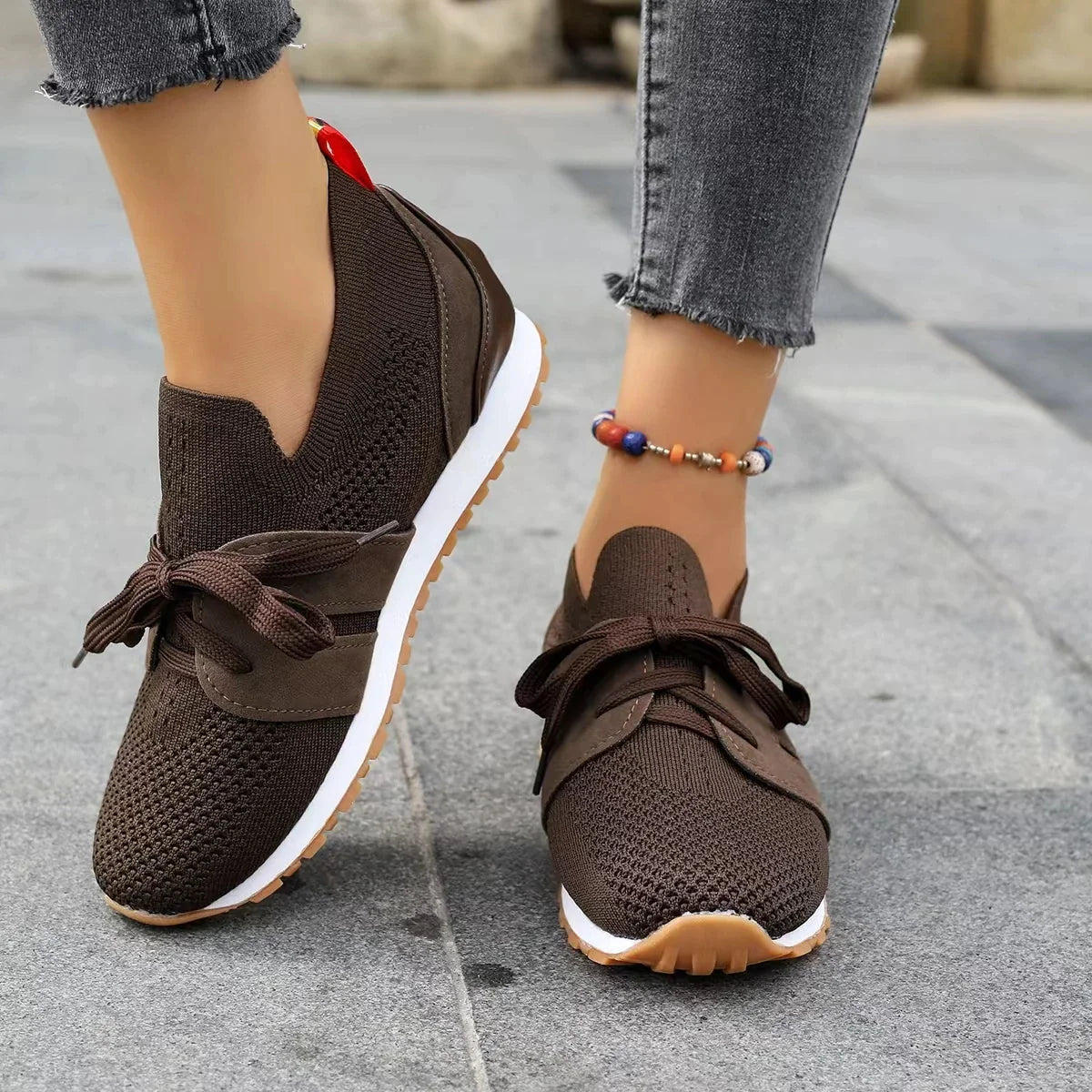 Women's Lace-Up Flat Shoes