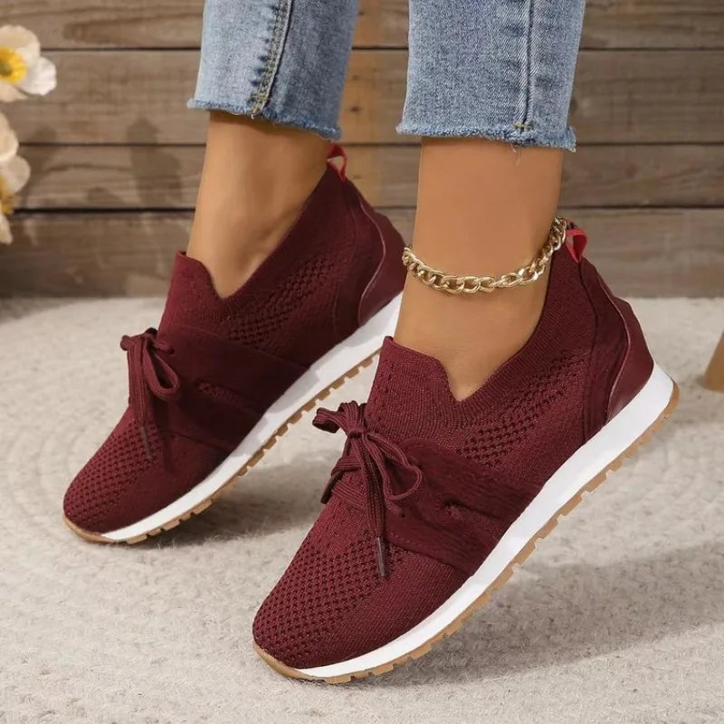Women's Lace-Up Flat Shoes