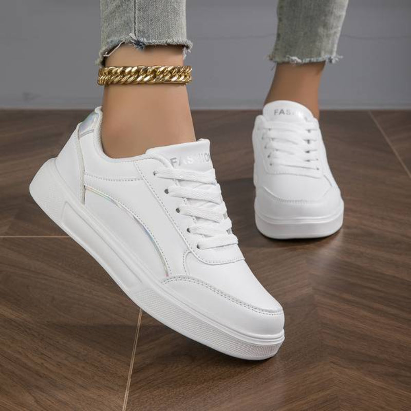 Women's Sneakers with Metallic Accents