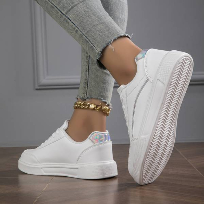 Women's Sneakers with Metallic Accents