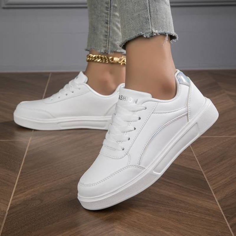 Women's Sneakers with Metallic Accents