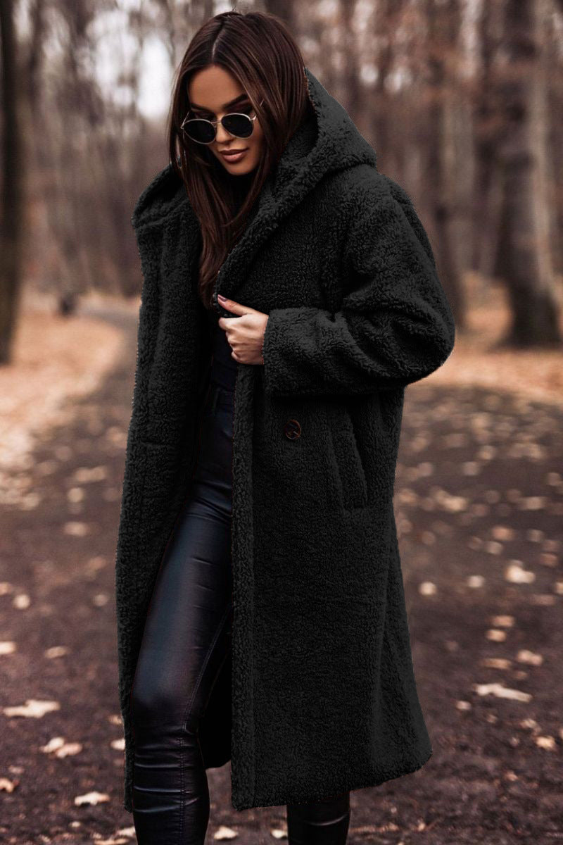 Women's Long Sleeve Long Coat