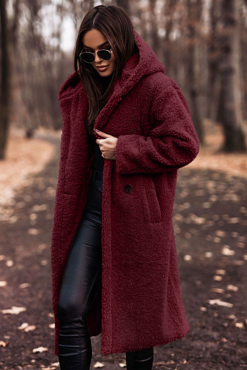 Women's Long Sleeve Long Coat