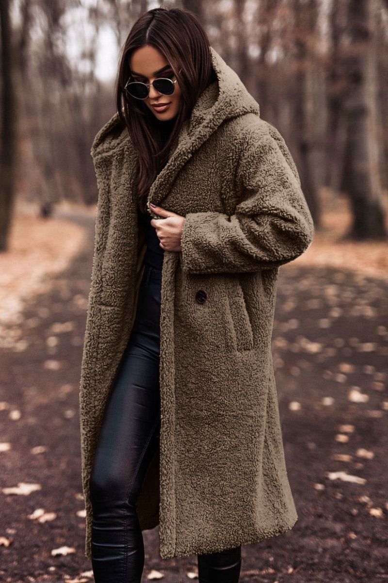 Women's Long Sleeve Long Coat