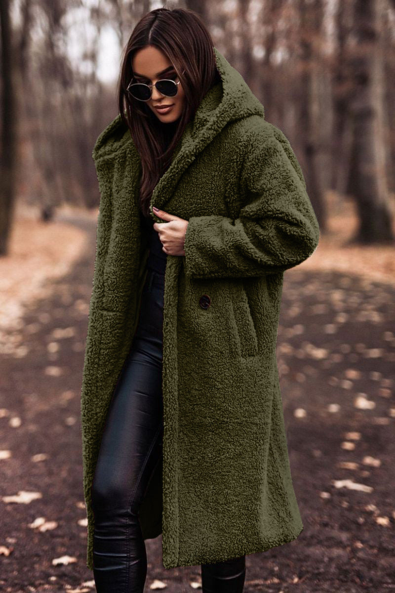 Women's Long Sleeve Long Coat
