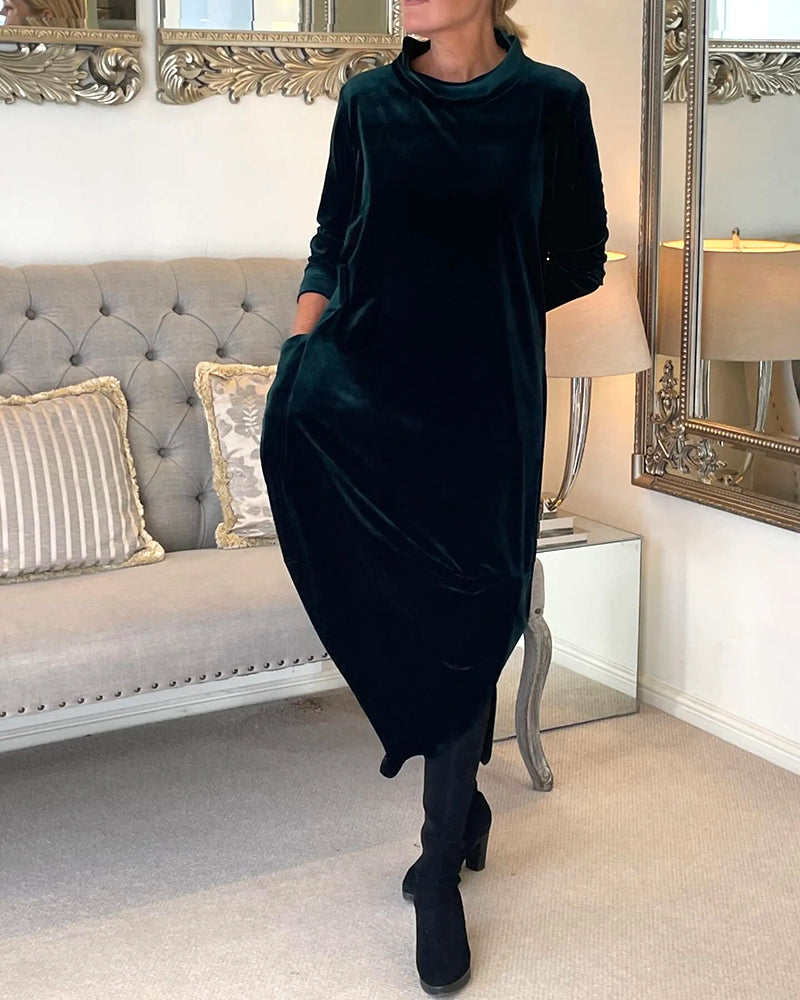 Women's Loose Long Dress with with Pockets