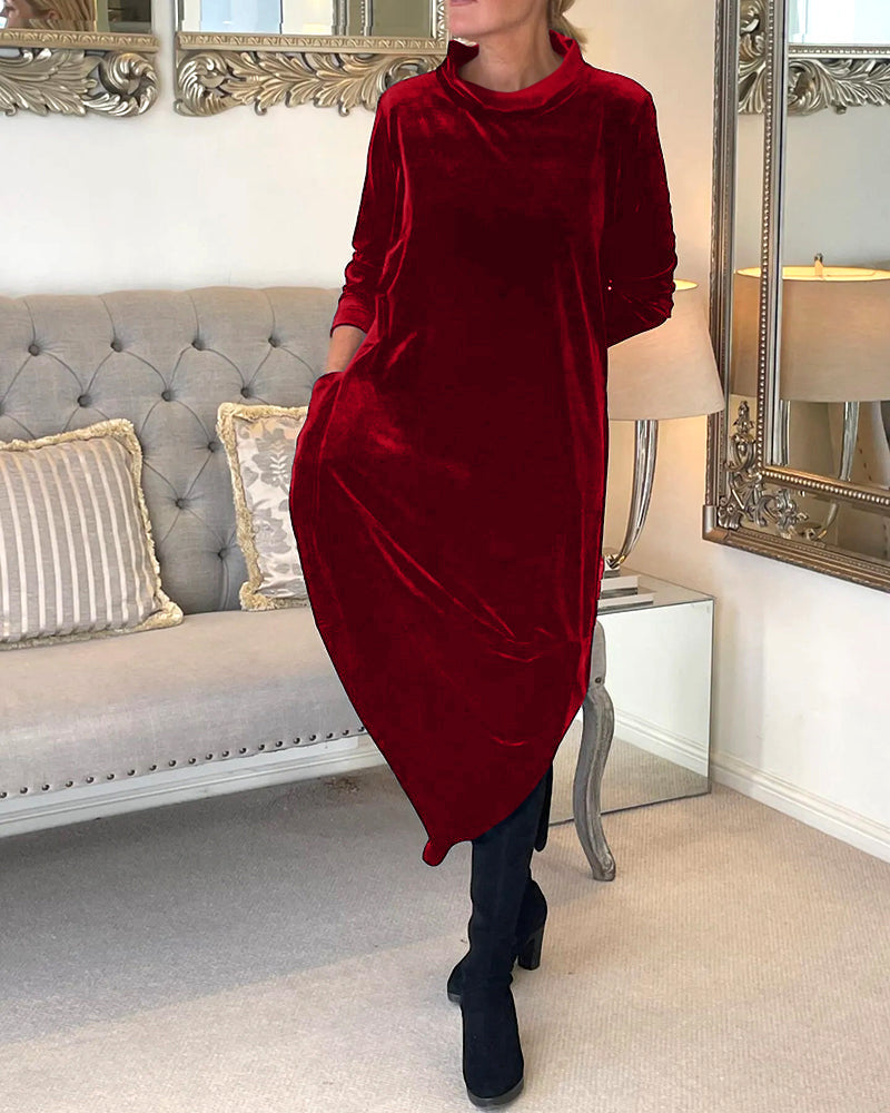 Women's Loose Long Dress with with Pockets