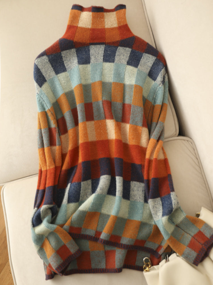 Women's Turtlneck Sweater with Relaxed Fit