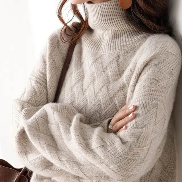 Women's Long Sleeve Turtleneck Sweater