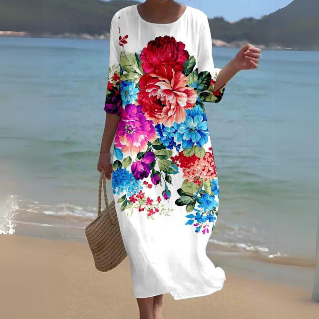 Women's Printed Midi Dress