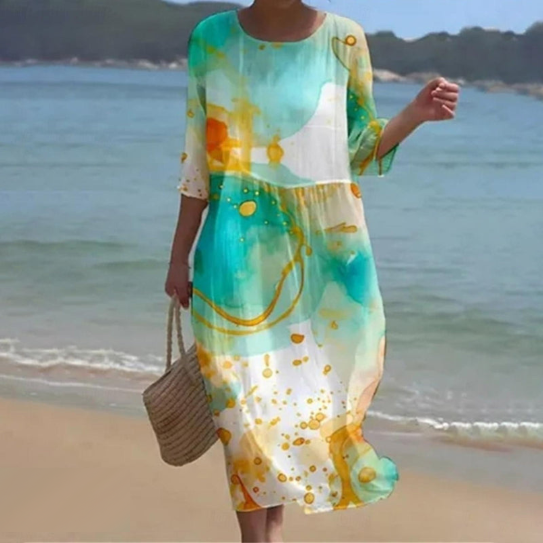 Women's Printed Midi Dress