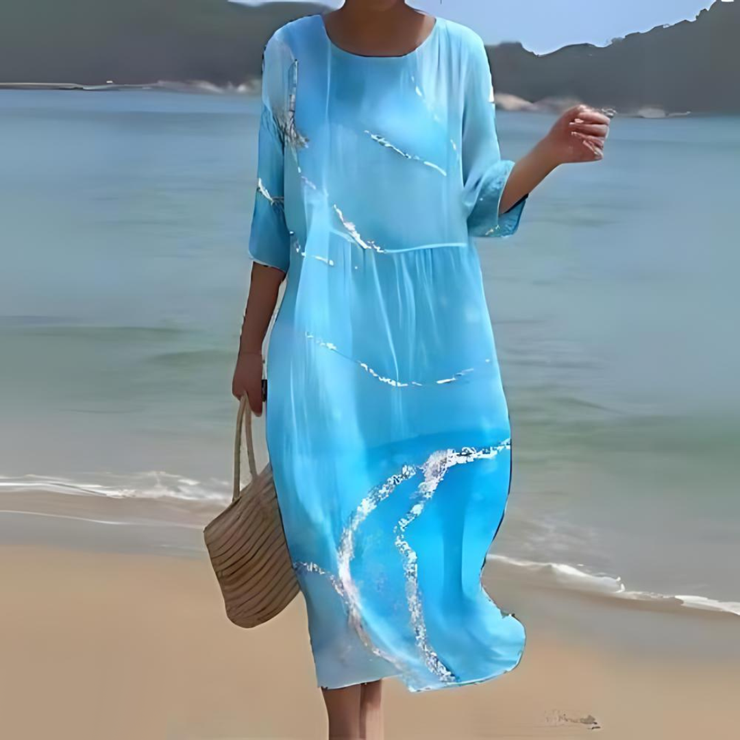 Women's Printed Midi Dress