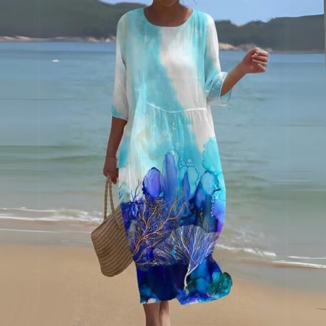 Women's Printed Midi Dress
