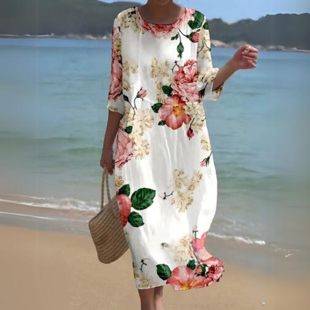 Women's Printed Midi Dress