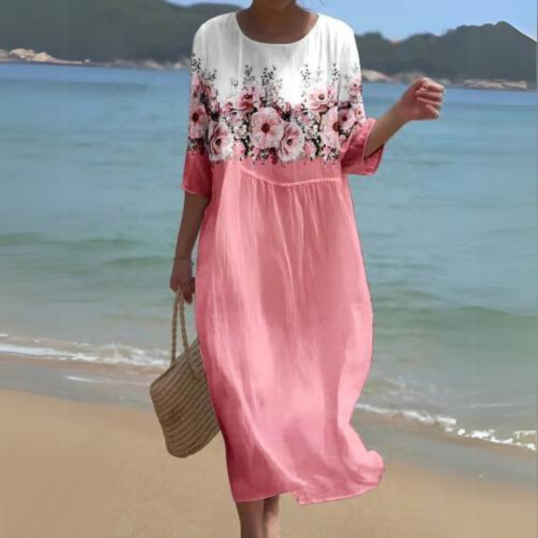 Women's Printed Midi Dress