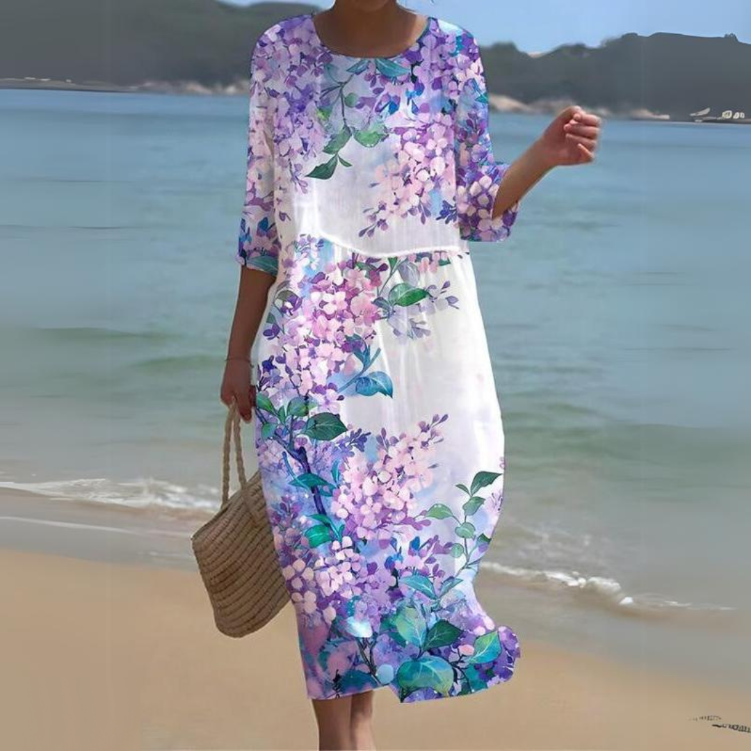 Women's Printed Midi Dress