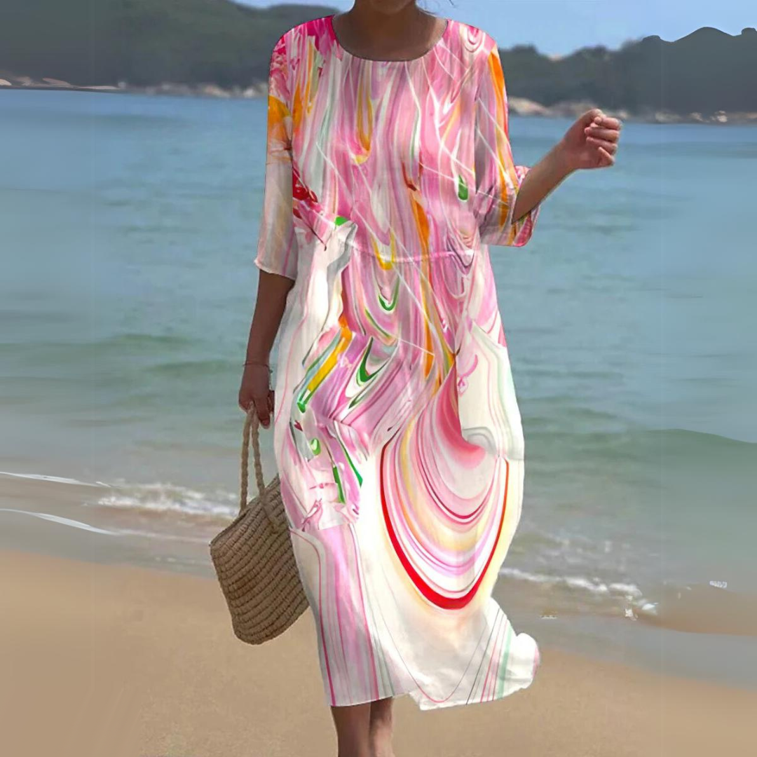 Women's Printed Midi Dress
