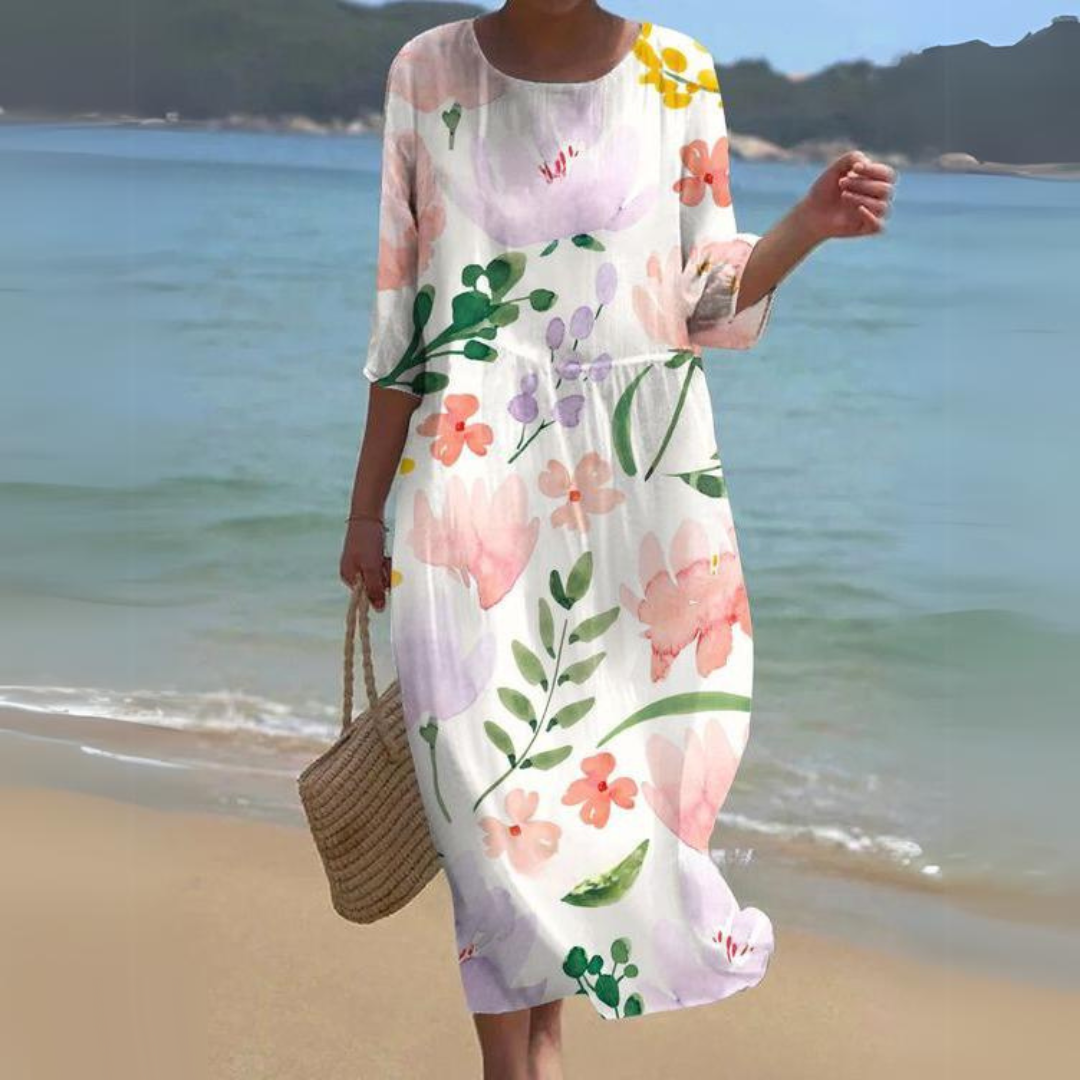 Women's Printed Midi Dress