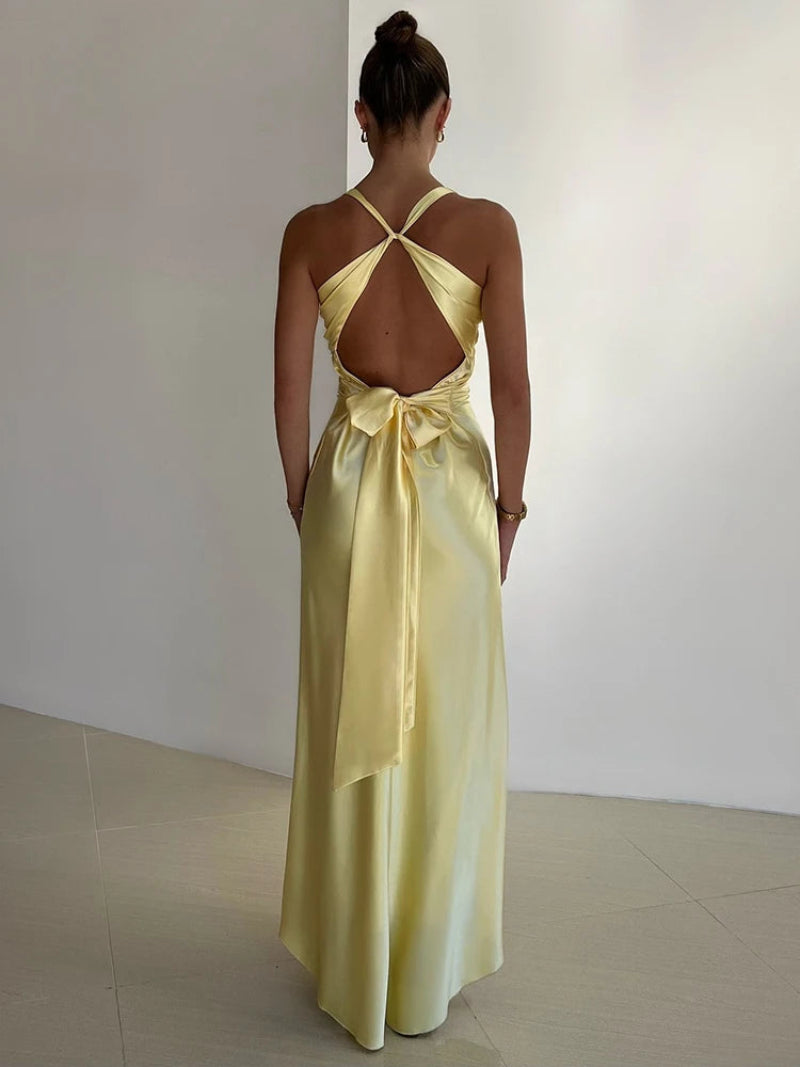Women's Gown with V-Neckline