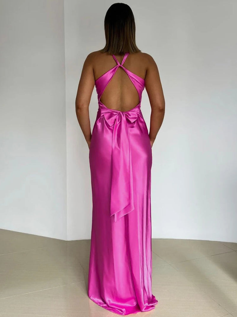 Women's Gown with V-Neckline