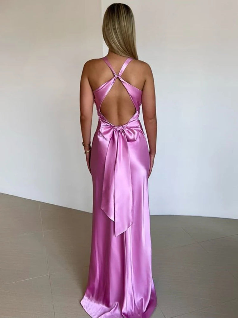 Women's Gown with V-Neckline