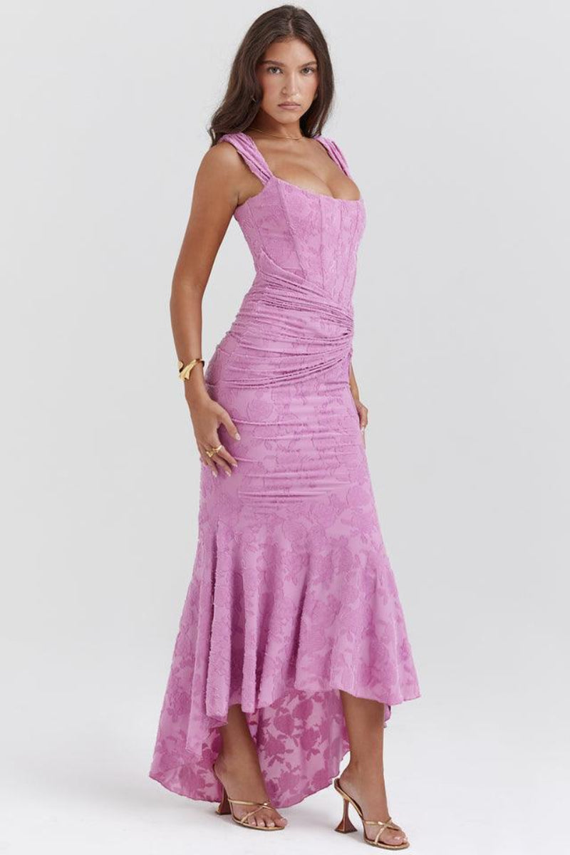 Women's Ruched Maxi Dress