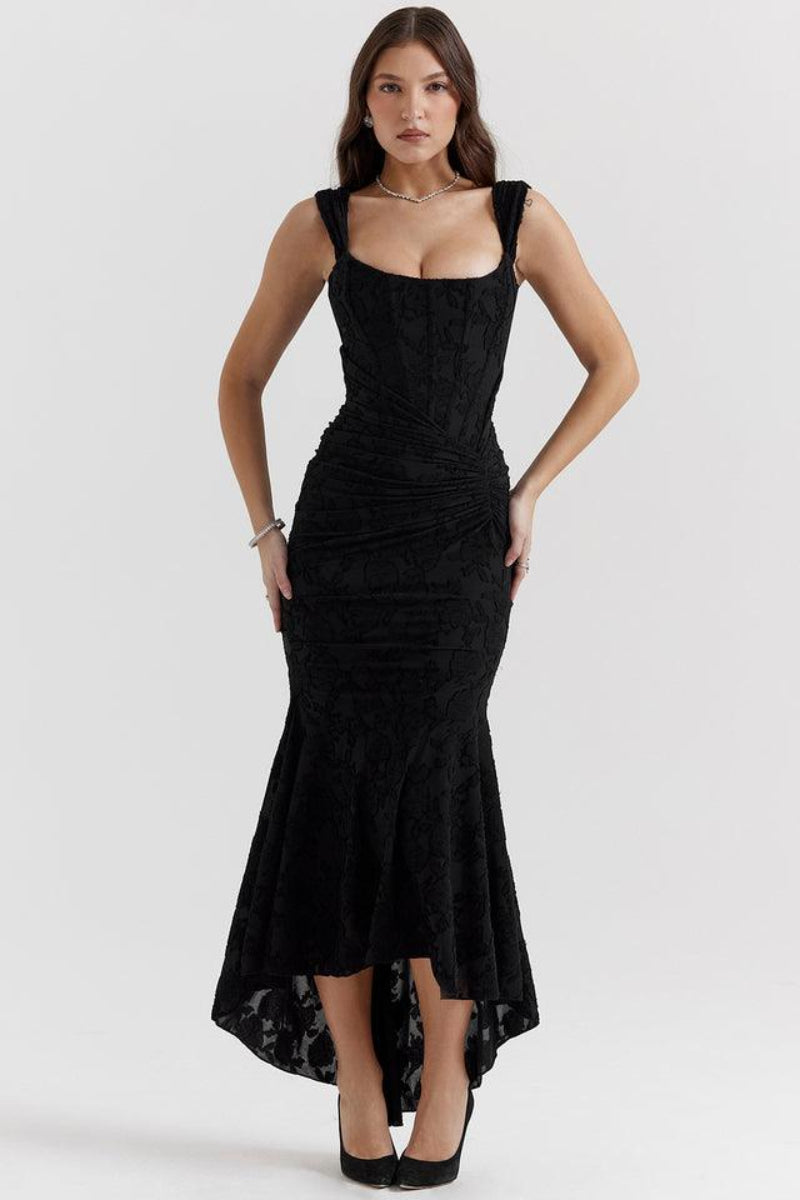 Women's Ruched Maxi Dress