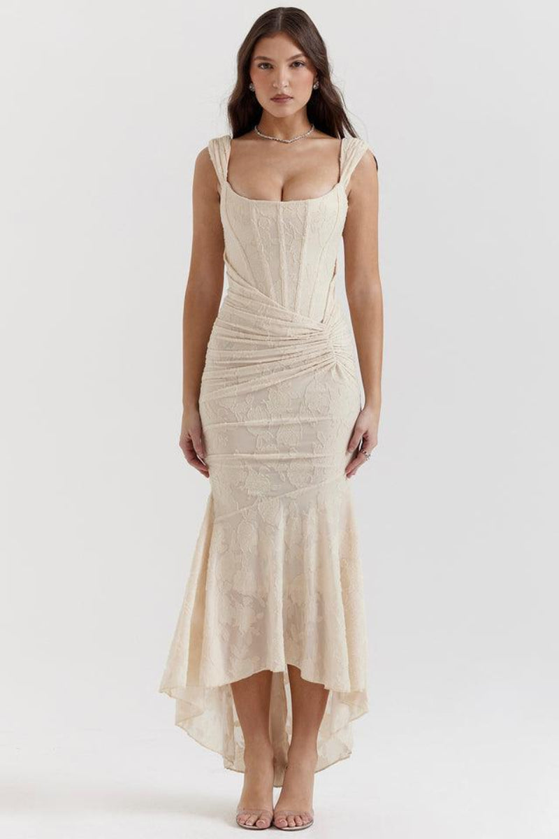 Women's Ruched Maxi Dress