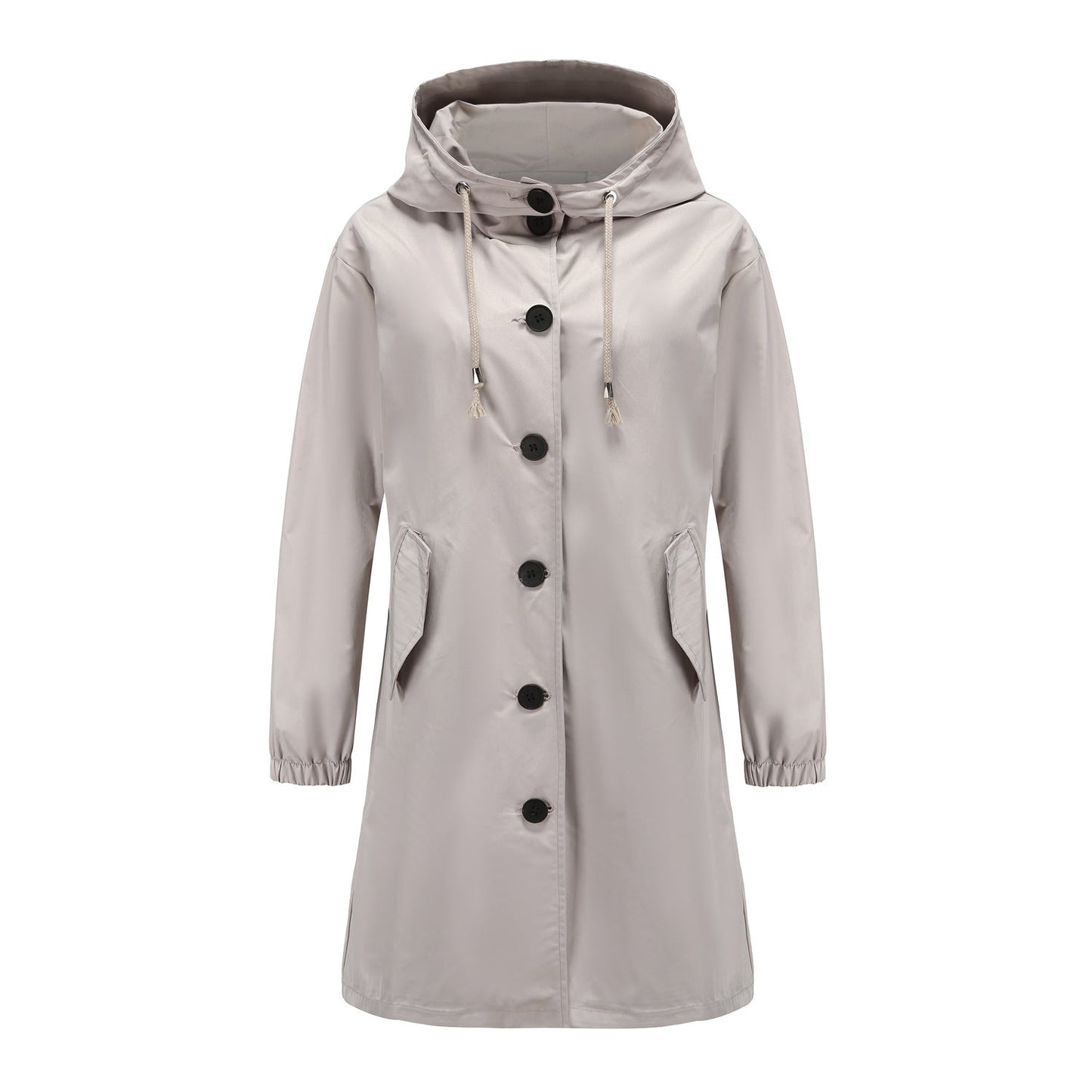Women's Mid-Length Hooded Jacket